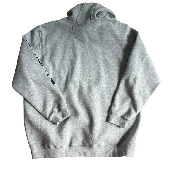 Carhartt‎ Gray Hoodie NWT Sz 3XL Loose Fit Pullover Sweatshirt Logo Sleeve - Picture 5 of 5